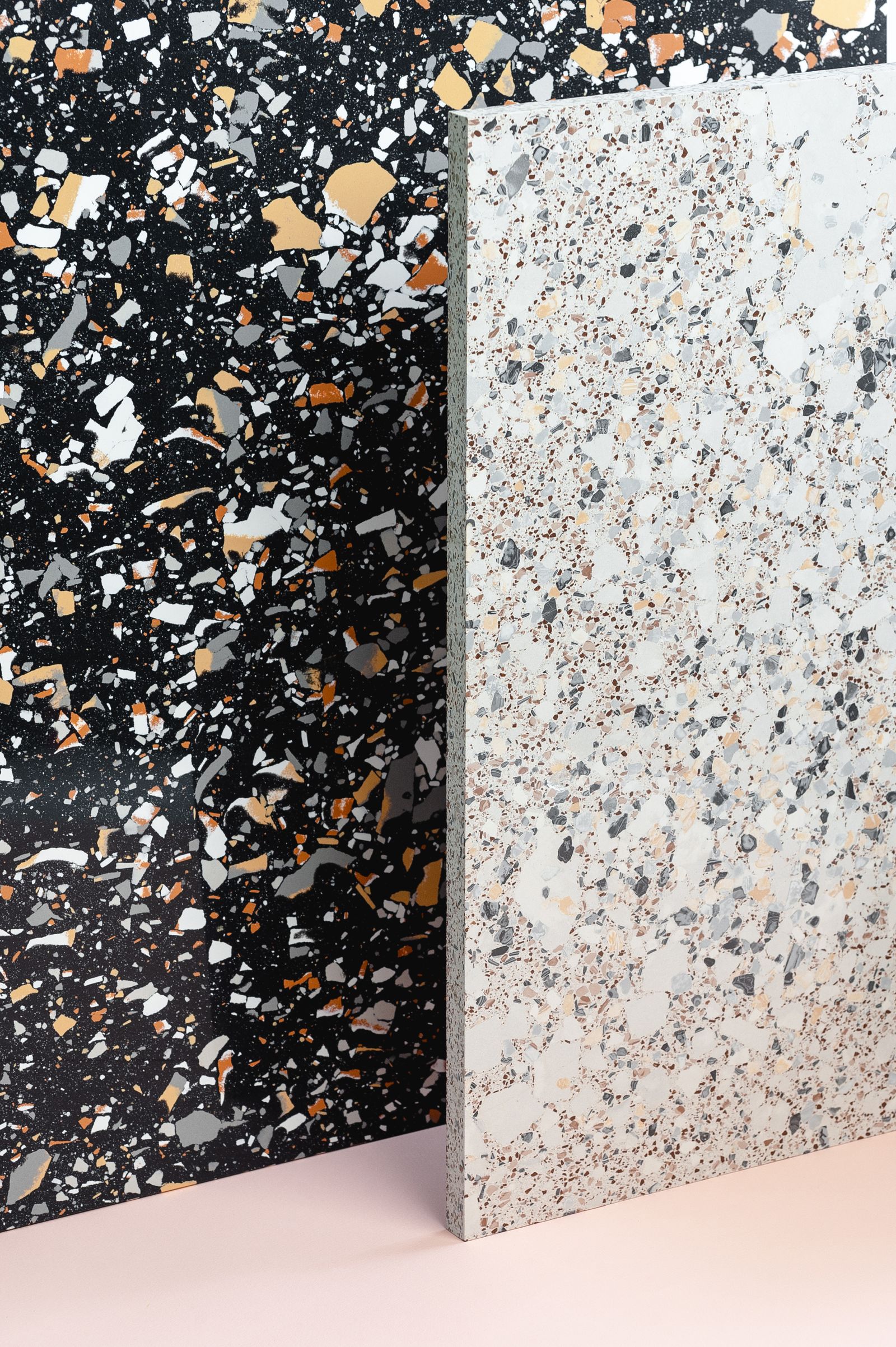 Black and white flake texture